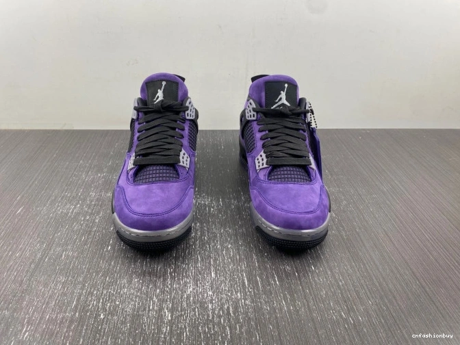 Travis Suede Jordan Purple Air 4 Scott x 1107